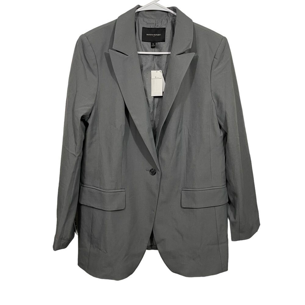 NWT Banana Republic Grey Blazer Suit Jacket